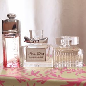 Dior & Chloe Mini Fragrance Bottles